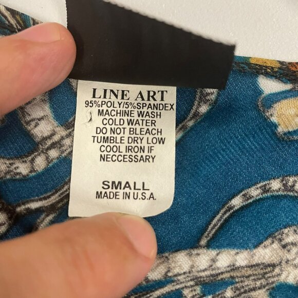 Dream Dance Womens Shift Dress 3/4 Sleeve Colorful Size Small - Picture 9 of 9